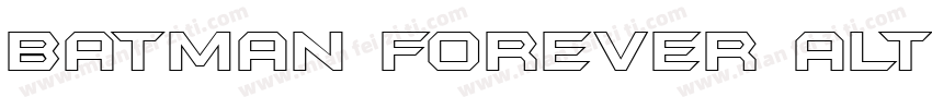 Batman Forever Alternate Cyr字体转换